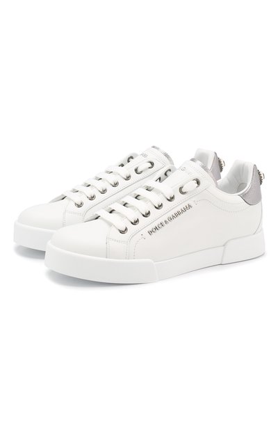 Кожаные кеды portofino DOLCE & GABBANA, арт. CK1602/AN298, фото 1