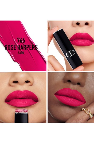 Помада для губ с сатиновым финишем rouge dior, оттенок 766 розовые арфисты (3,5g) DIOR, арт. C035500766, фото 3