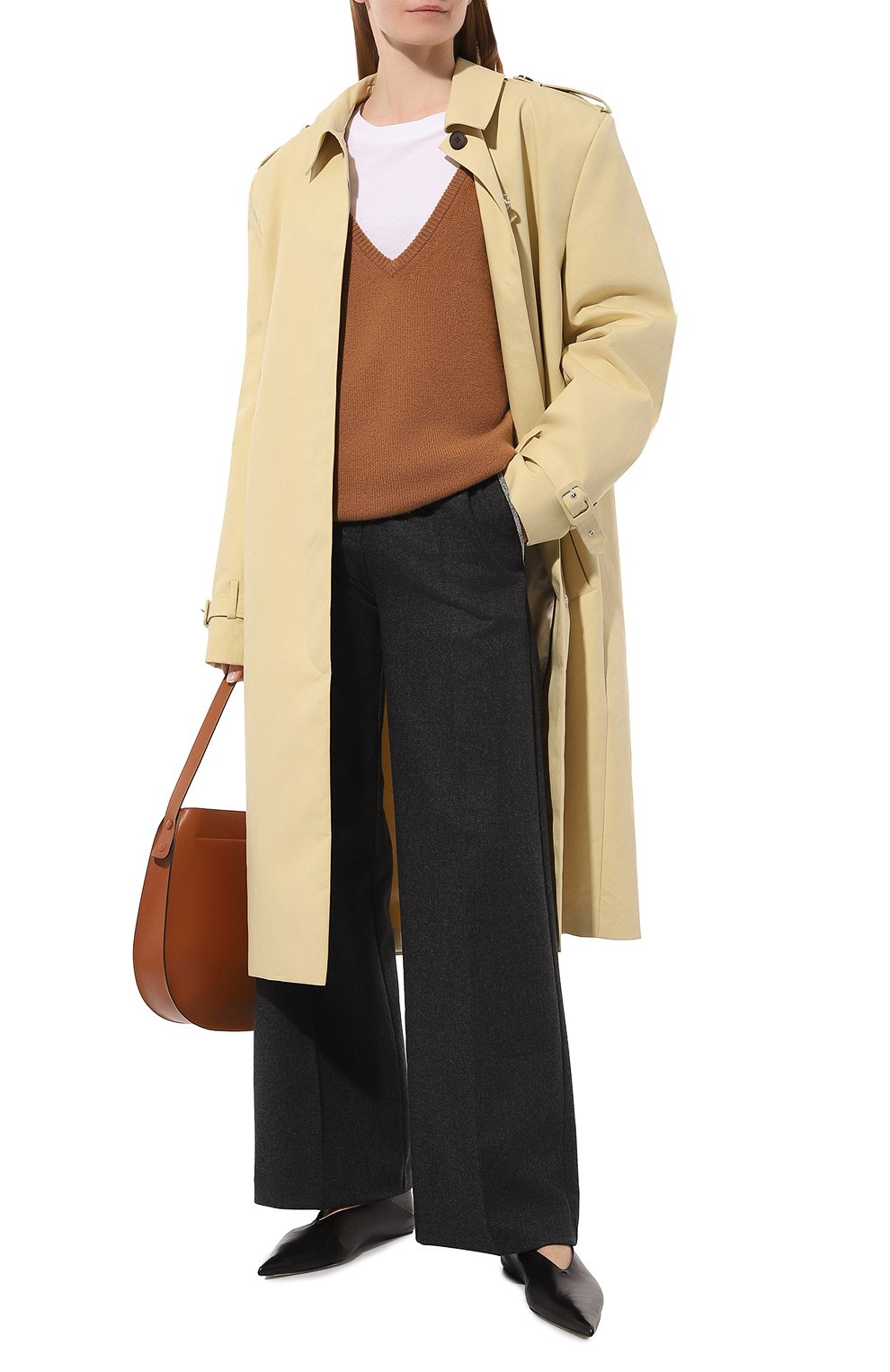 Брюки D.EXTERIOR темно-серого цвета по цене 43850 руб., арт. 57832, фото 2 Брюки D.EXTERIOR, арт. 57832, фото 2