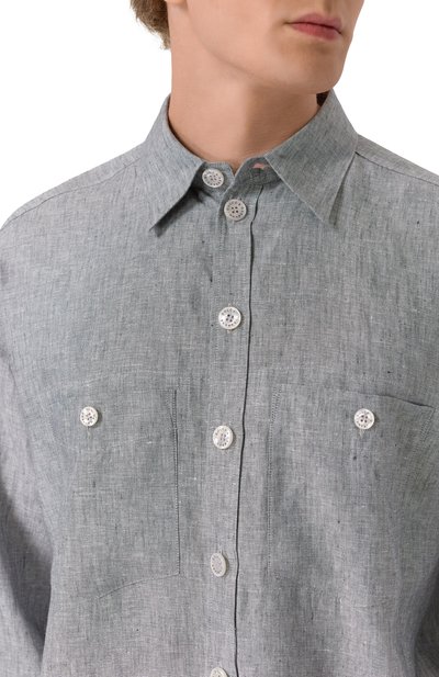 Льняная рубашка DOLCE & GABBANA, арт. G5NI3T/FU4MF, фото 5