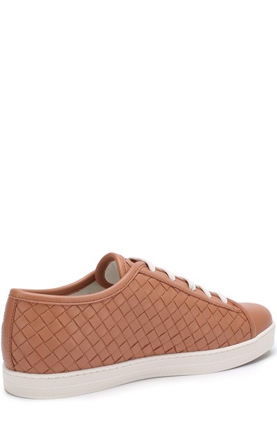 Кожаные кеды с плетением intrecciato BOTTEGA VENETA, арт. 522401/VT041, фото 4