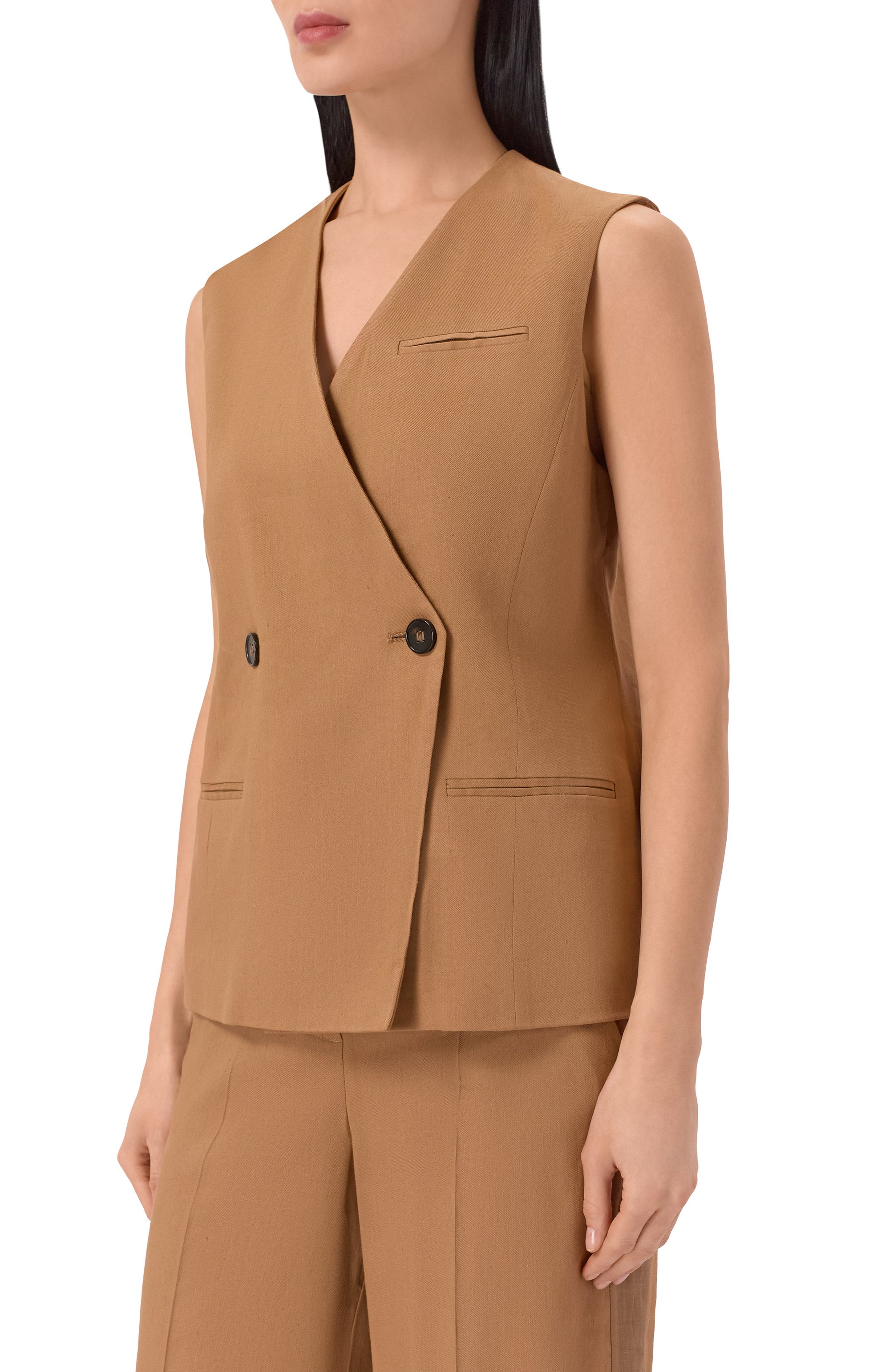 Жилет изо льна и вискозы LORENA ANTONIAZZI, арт. E2627GI03C/3347, фото 3