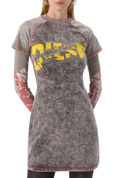 Хлопковое платье DIESEL, арт. A16633/0SLBB, фото 3