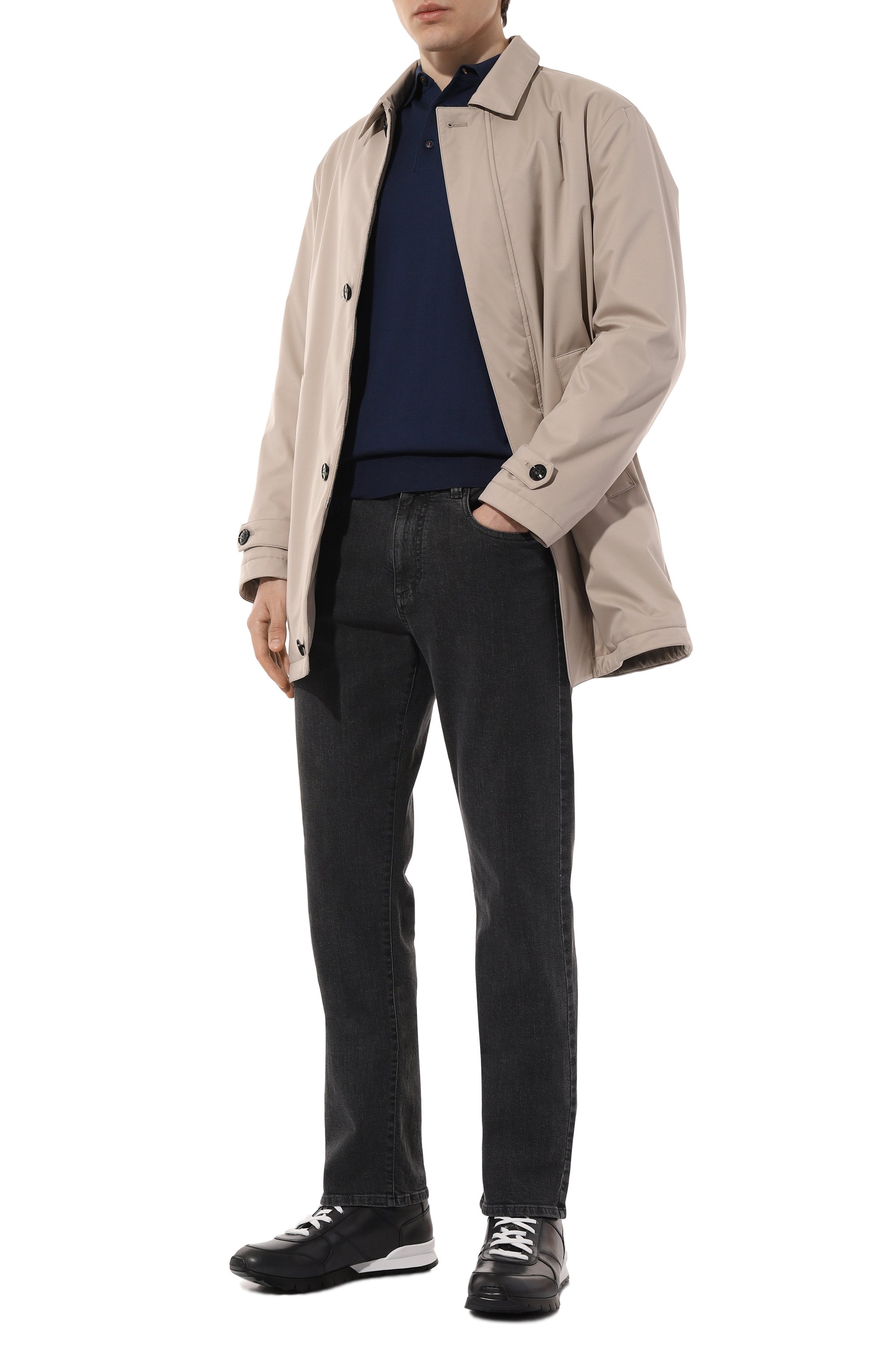 Кожаные кроссовки KITON, арт. USSA137N0010033, фото 2