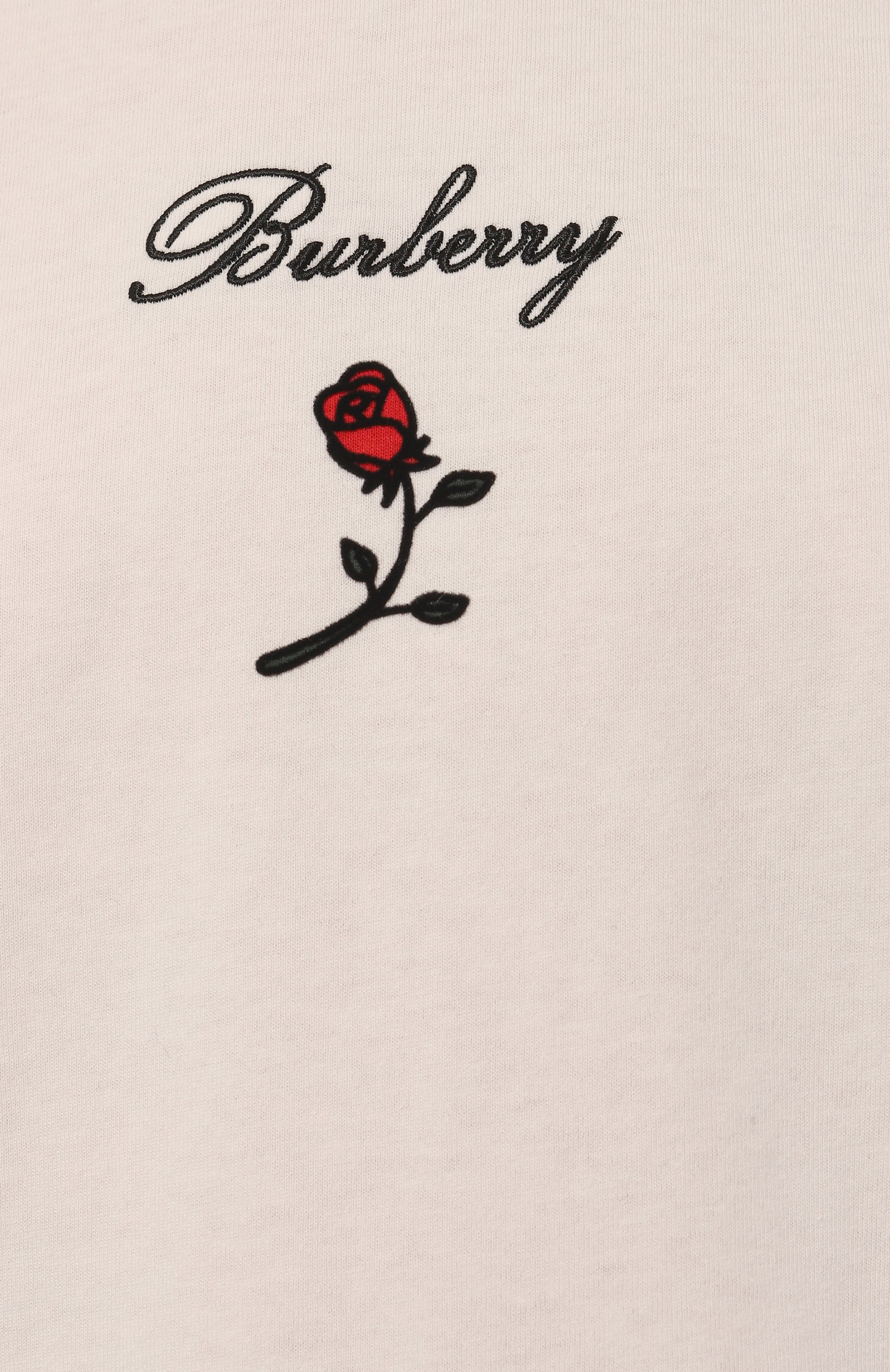 Хлопковая футболка BURBERRY, арт. 8083647, фото 5