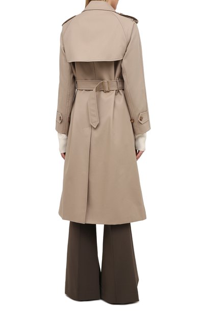 Хлопковый тренч BURBERRY бежевого цвета по цене 334000 руб., арт. 8033607, фото 4 Хлопковый тренч BURBERRY, арт. 8033607, фото 4