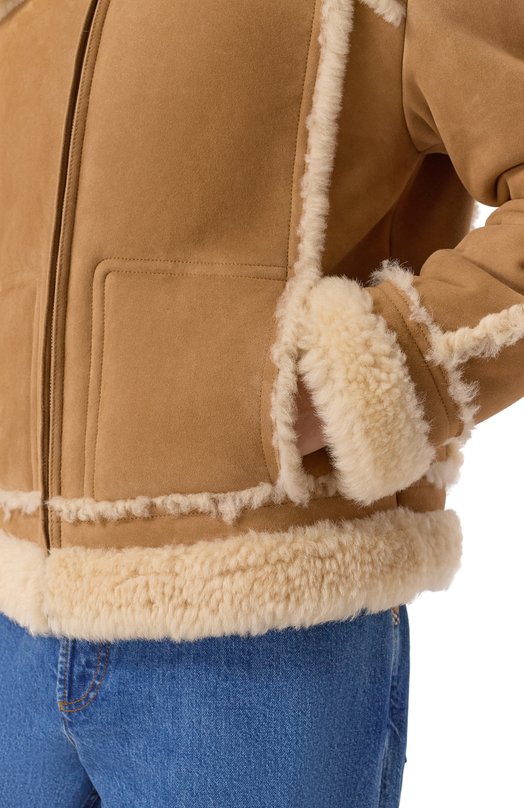 Дубленка из овчины Dolce & Gabbana G9BQNL/FUP91 Бежевый  G9BQNL/FUP91 Фото 5