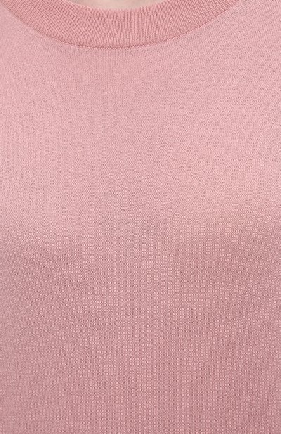 Пуловер из шерсти викуньи LORO PIANA розового цвета по цене 499500 руб., арт. FAL6605/VVIC, фото 5 Пуловер из шерсти викуньи LORO PIANA, арт. FAL6605/VVIC, фото 5