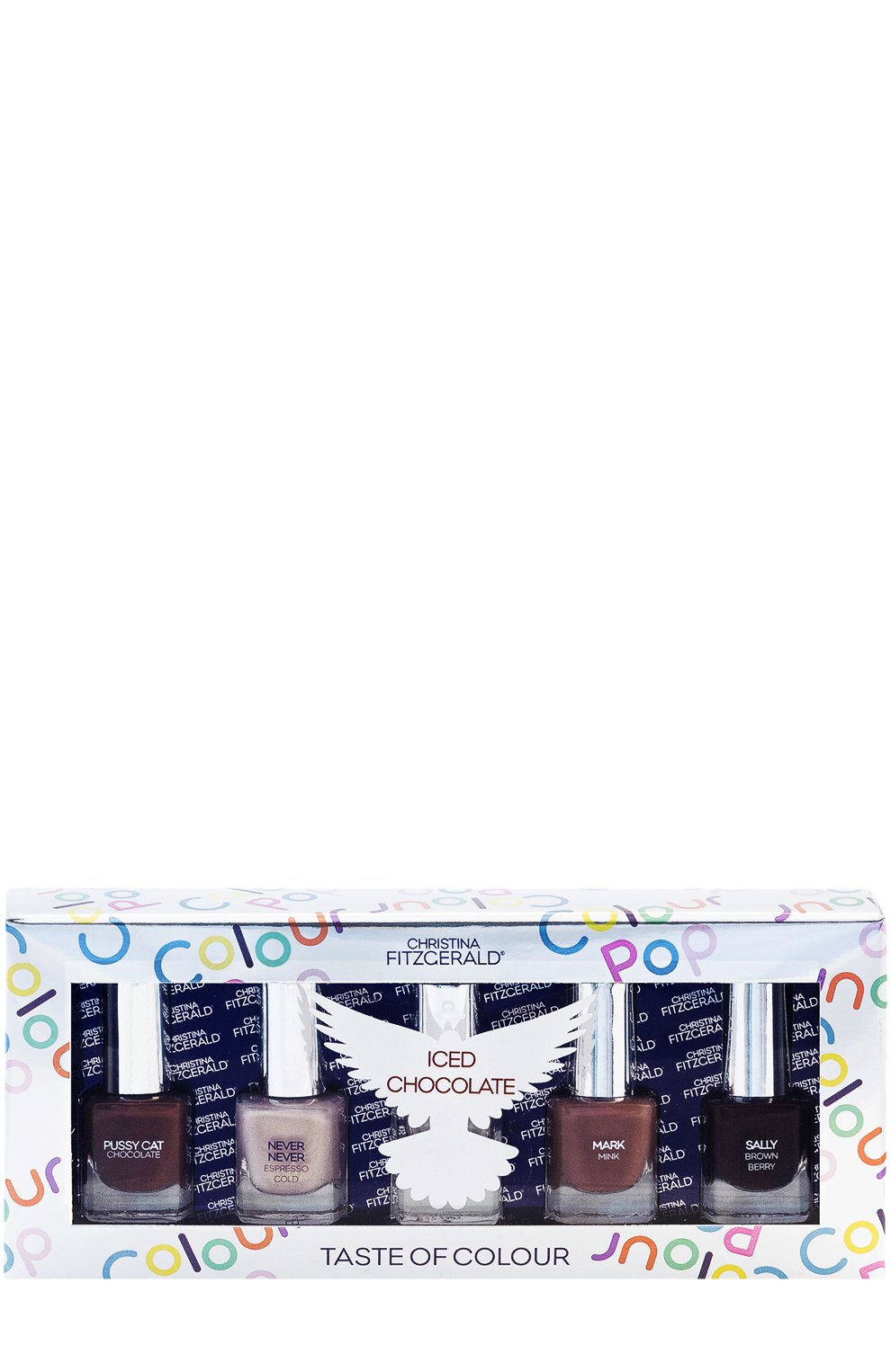 Набор лаков для ногтей colour pop iced chocolate (5x5ml) CHRISTINA FITZGERALD, арт. 9333381003300, фото 1