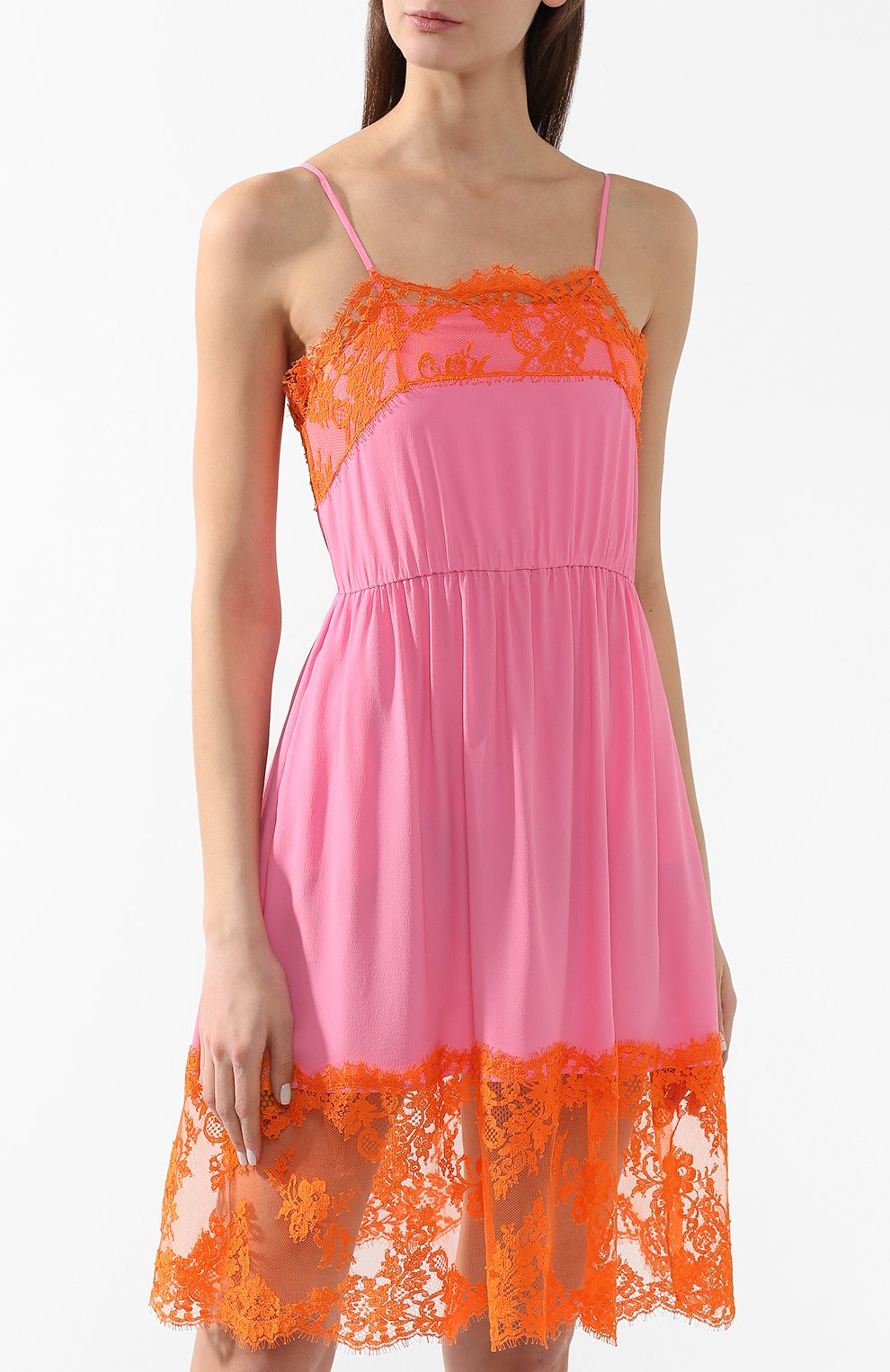 Платье с кружевной отделкой MSGM, арт. 2642MDA262 195302, фото 3