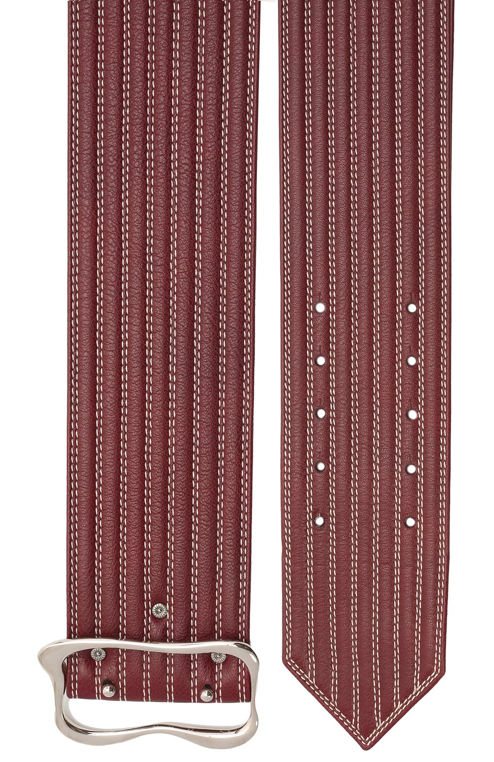 Кожаный ремень CHLOÉ бордового цвета по цене 110000 руб., арт. CHC21UC052AB1, фото 2 Кожаный ремень CHLOÉ, арт. CHC21UC052AB1, фото 2