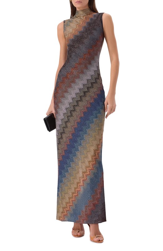 Платье из вискозы Missoni DS25WG25/BR012K Разноцветный  DS25WG25/BR012K Фото 2