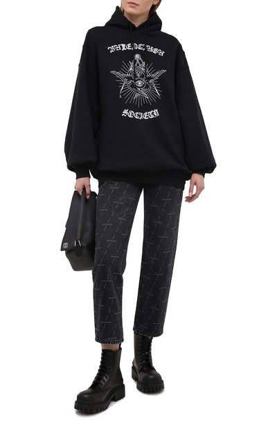 Хлопковое худи BALENCIAGA, арт. 641529/TJV79, фото 2
