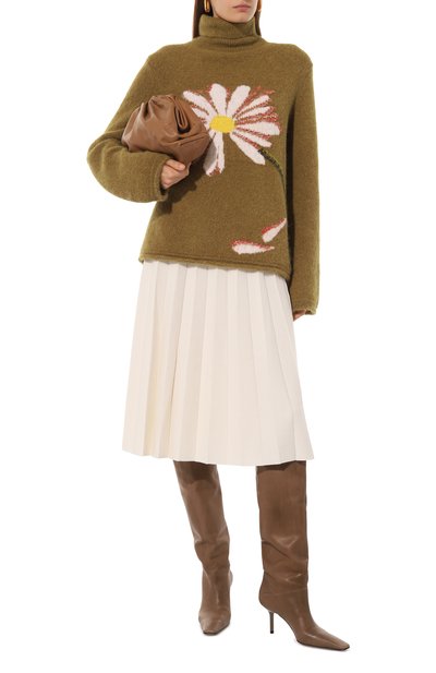 Шерстяная юбка D.EXTERIOR кремового цвета по цене 43800 руб., арт. 59436, фото 2 Шерстяная юбка D.EXTERIOR, арт. 59436, фото 2