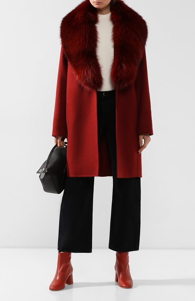 Пальто с меховым воротником COLOMBO, арт. CP00288/CP/6405-U, фото 2