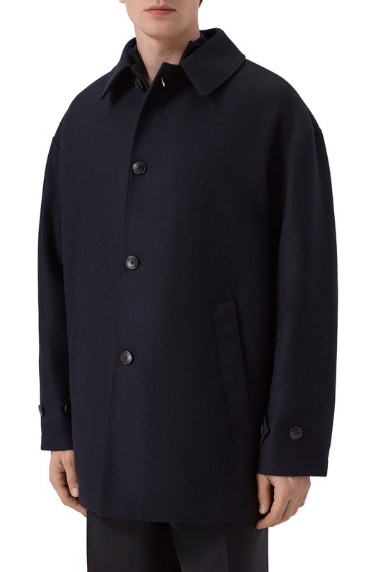 Пальто из шерсти и кашемира Premiata PA1043/W00L Синий  PA1043/W00L Фото 3