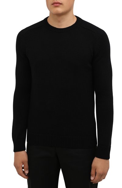 Кашемировый свитер SAINT LAURENT черного цвета по цене 103500 руб., арт. 603087/YALJ2, фото 3 Кашемировый свитер SAINT LAURENT, арт. 603087/YALJ2, фото 3