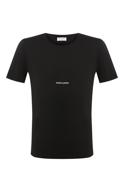 Хлопковая футболка с логотипом бренда SAINT LAURENT, арт. 464572/YB2DQ, фото 1
