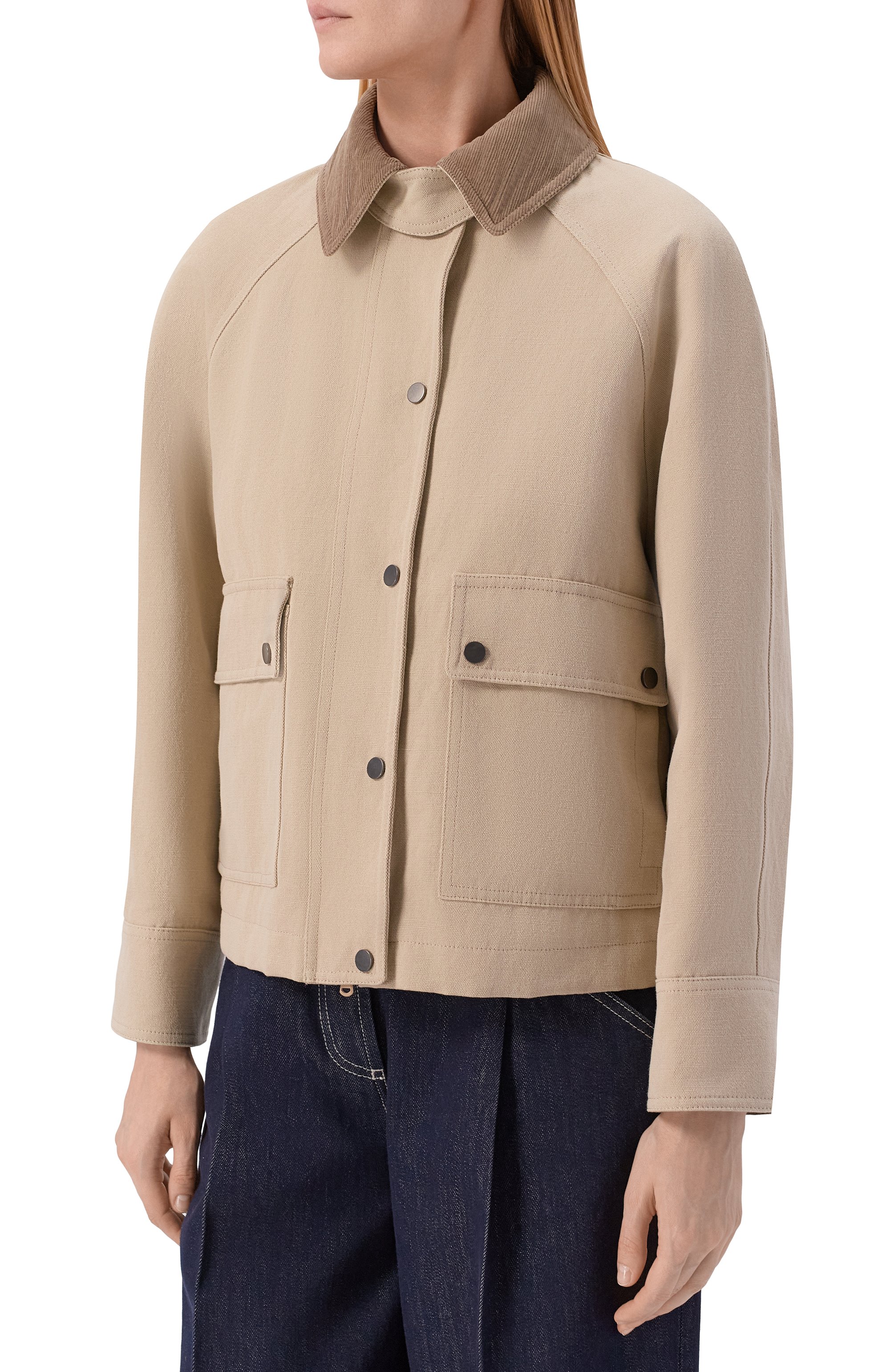 Куртка из хлопка и льна BRUNELLO CUCINELLI, арт. ML5957769, фото 3