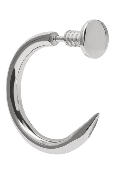 Моносерьга LEVASHOVAELAGINA серебряного цвета по цене 10000 руб., арт. Серьга nail, фото 3 Моносерьга LEVASHOVAELAGINA, арт. Серьга nail, фото 3