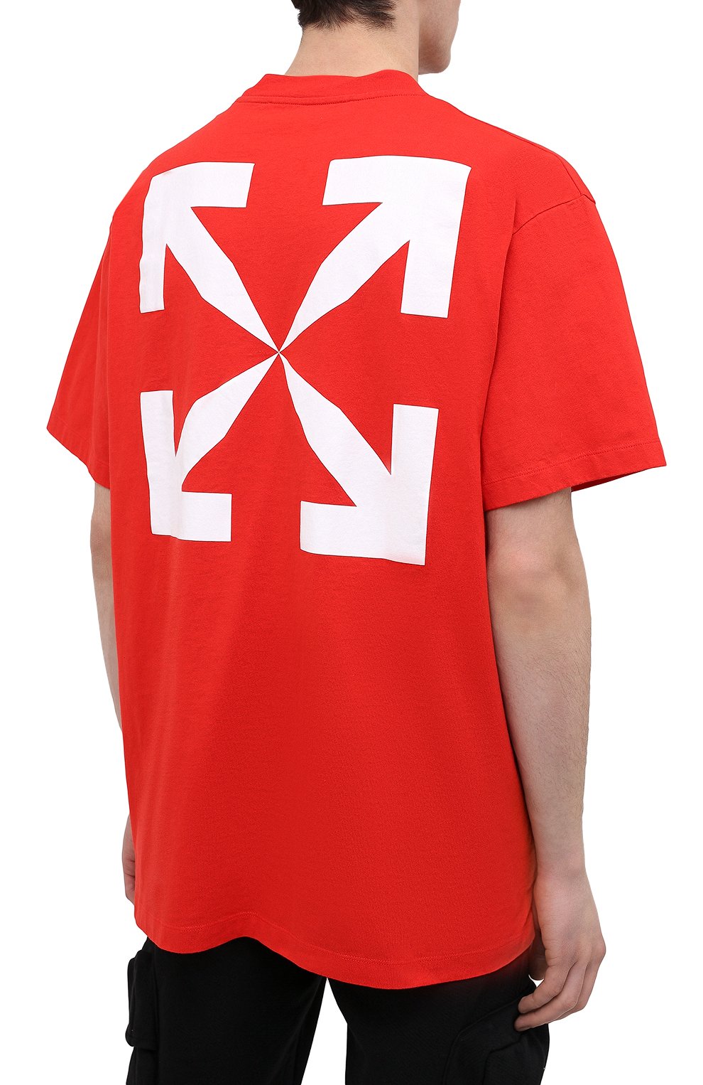 Хлопковая футболка OFF-WHITE, арт. 0MAA038R21JER001, фото 4