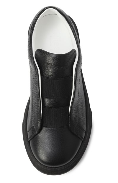 Кожаные слипоны MISSOURI черного цвета по цене 23300 руб., арт. 11962 A/28-30, фото 4 Кожаные слипоны MISSOURI, арт. 11962 A/28-30, фото 4