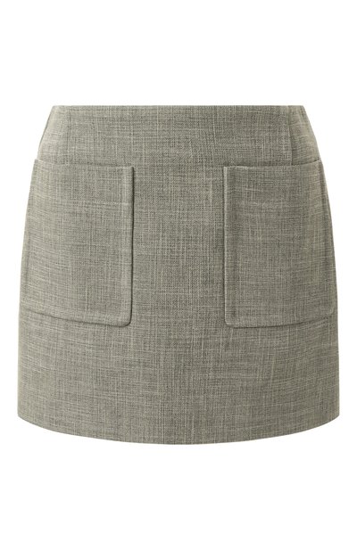 Женская юбка из хлопка и вискозы BOTTEGA VENETA, арт. 813032/VKPH0