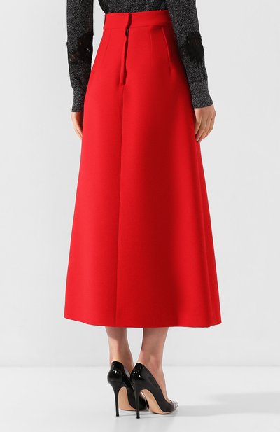 Шерстяная юбка DOLCE & GABBANA красного цвета по цене 85700 руб., арт. F4B05T/FU2TS, фото 4 Шерстяная юбка DOLCE & GABBANA, арт. F4B05T/FU2TS, фото 4