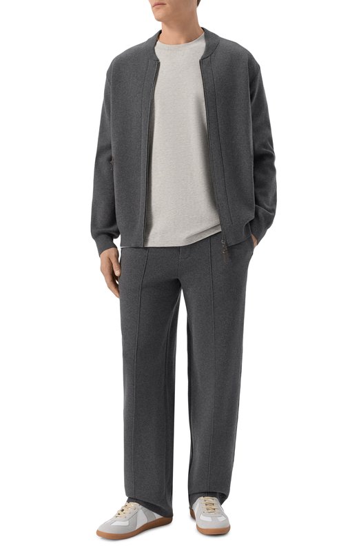 Хлопковая футболка 12 STOREEZ 135822 Серый  135822 Фото 2