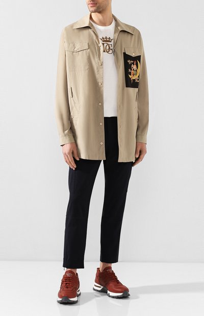 Хлопковая рубашка DOLCE & GABBANA бежевого цвета по цене 89950 руб., арт. G5HN2T/FU5K9, фото 2 Хлопковая рубашка DOLCE & GABBANA, арт. G5HN2T/FU5K9, фото 2