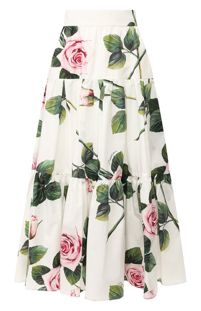 Женская хлопковая юбка DOLCE & GABBANA, арт. F4BM0T/HS5FZ