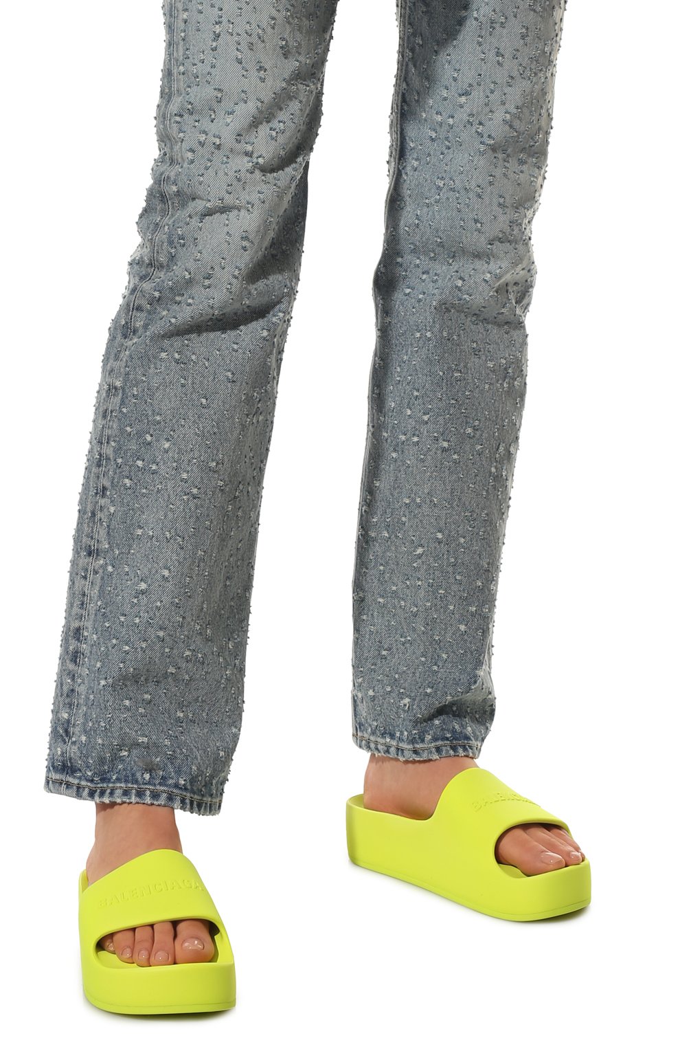 Резиновые шлепанцы mono BALENCIAGA, арт. 654315/W1S89, фото 3