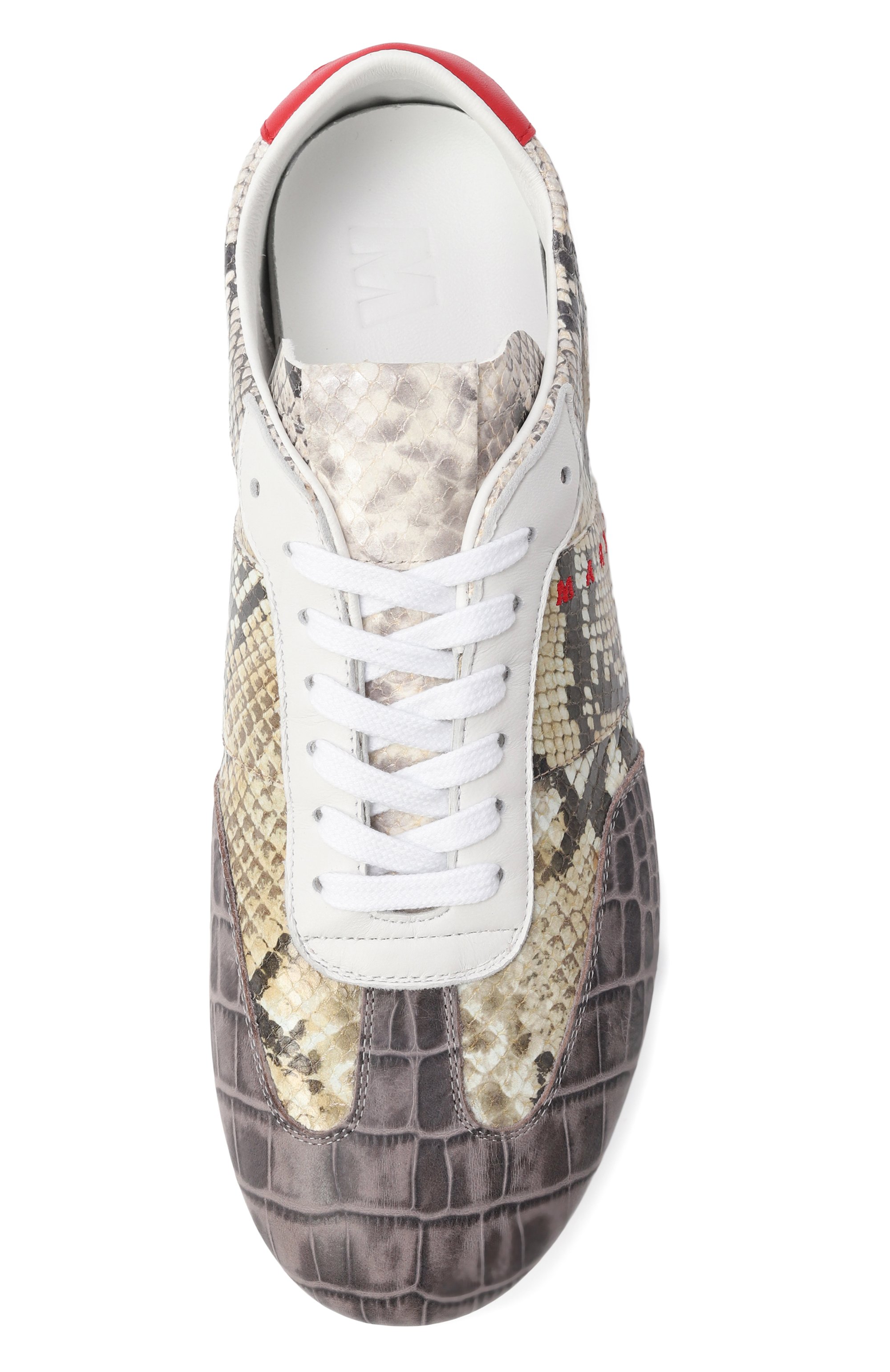 Кожаные кеды MARNI, арт. SNZW020400/P9099, фото 6