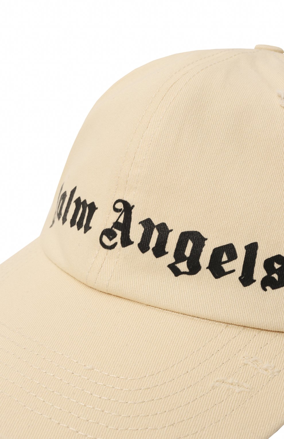 Хлопковая бейсболка PALM ANGELS бежевого цвета по цене 16400 руб., арт. PMLB104F24FAB003, фото 4 Хлопковая бейсболка PALM ANGELS, арт. PMLB104F24FAB003, фото 4