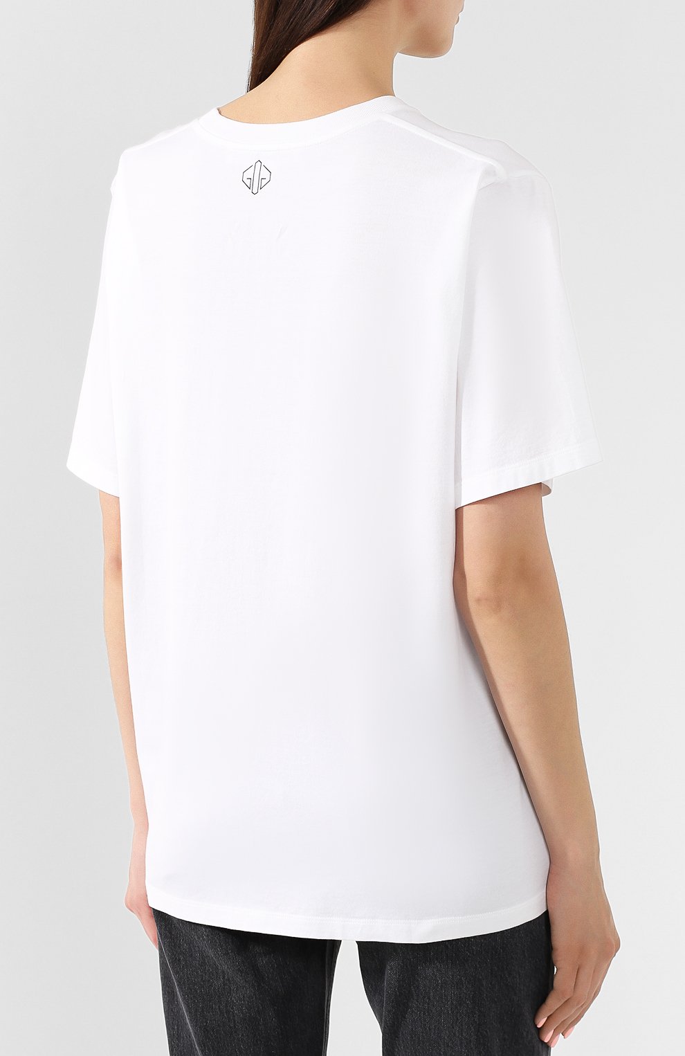 Хлопковая футболка GOLDEN GOOSE DELUXE BRAND белого цвета по цене 14550 руб., арт. G34WP026.F1, фото 4 Хлопковая футболка GOLDEN GOOSE DELUXE BRAND, арт. G34WP026.F1, фото 4