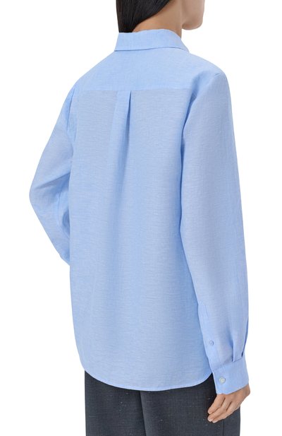 Льняная рубашка WEEKEND MAX MARA, арт. WKDWERNER, фото 4