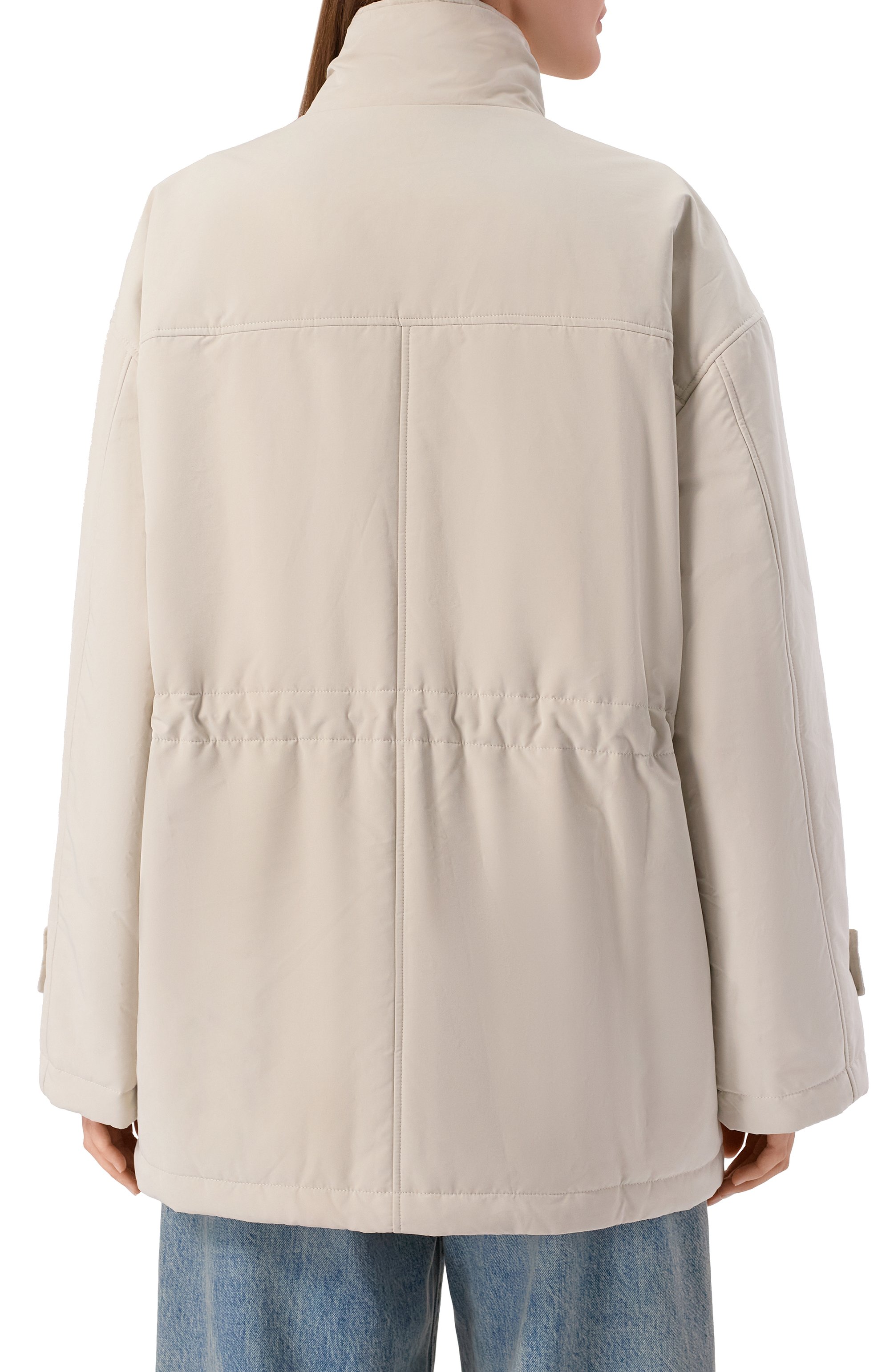 Утепленная парка 12 STOREEZ кремового цвета по цене 39000 руб., арт. 129640, фото 4 Утепленная парка 12 STOREEZ, арт. 129640, фото 4