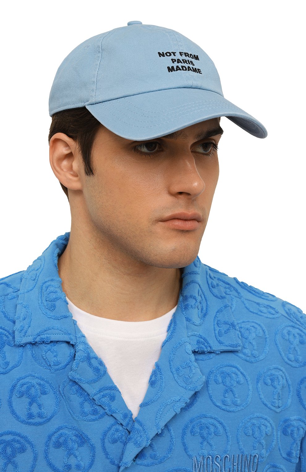 Хлопковая бейсболка DROLE DE MONSIEUR, арт. D-CP140-C0138-LBE, фото 2