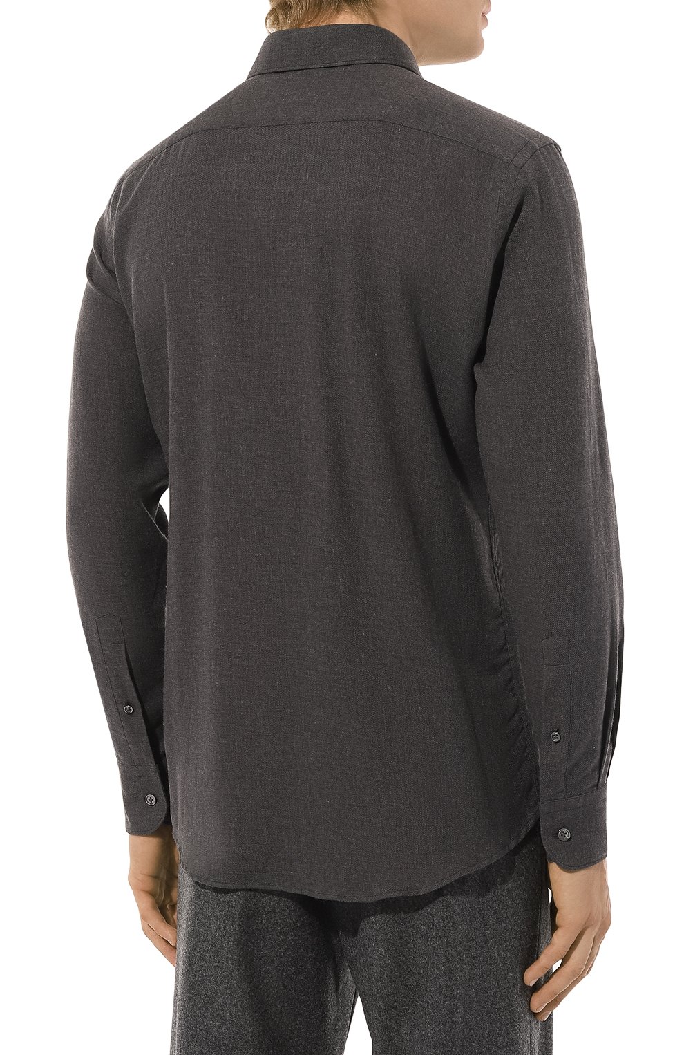 Сорочка из хлопка и кашемира ZEGNA, арт. UCX44A6/SRF5, фото 4