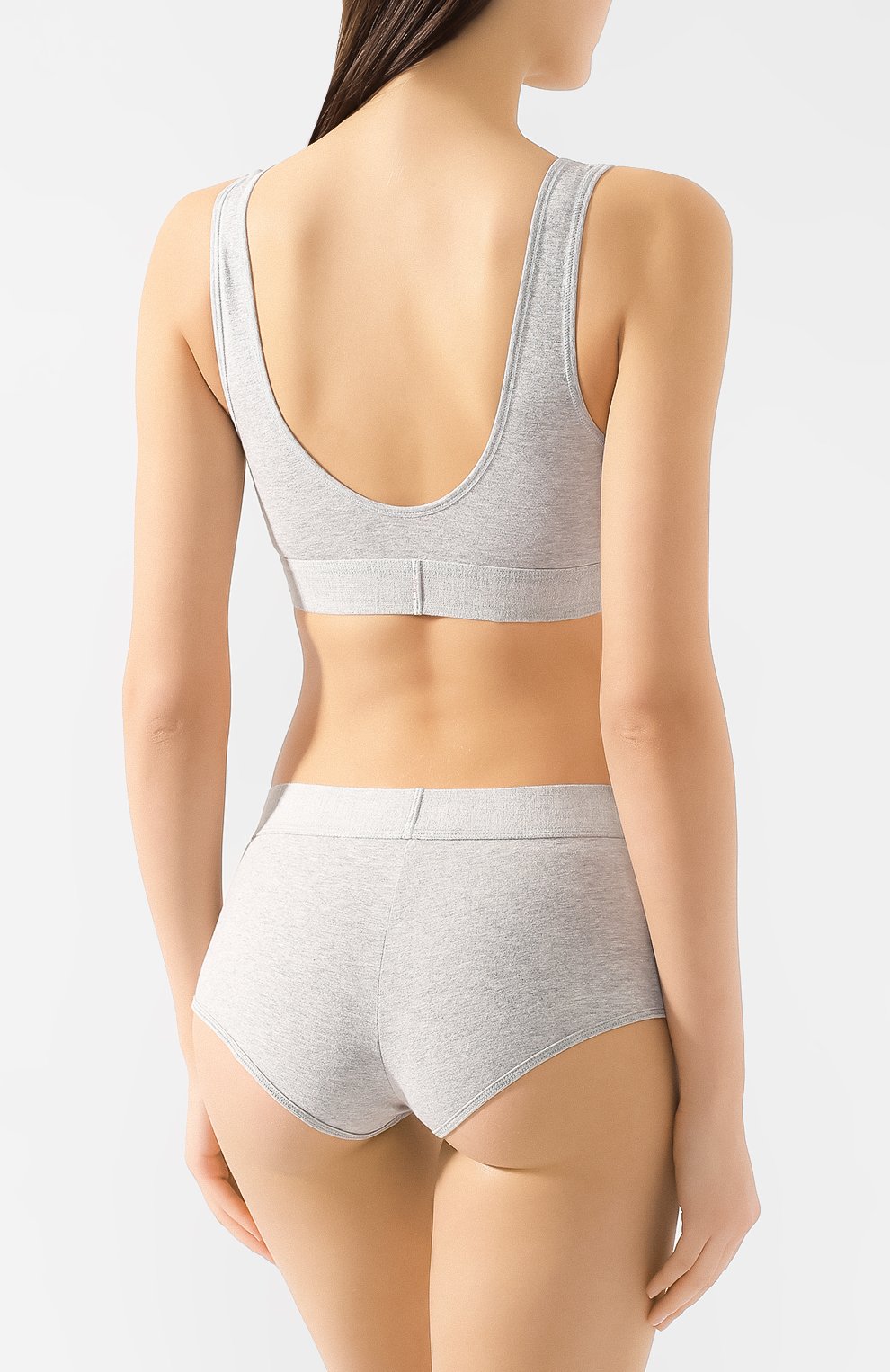 Хлопковый бюстгальтер CALVIN KLEIN серого цвета по цене 5515 руб., арт. QF4918E, фото 3 Хлопковый бюстгальтер CALVIN KLEIN, арт. QF4918E, фото 3