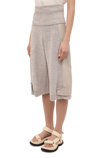 Хлопковые шорты STELLA MCCARTNEY бежевого цвета по цене 103000 руб., арт. 603071/S2250, фото 3 Хлопковые шорты STELLA MCCARTNEY, арт. 603071/S2250, фото 3