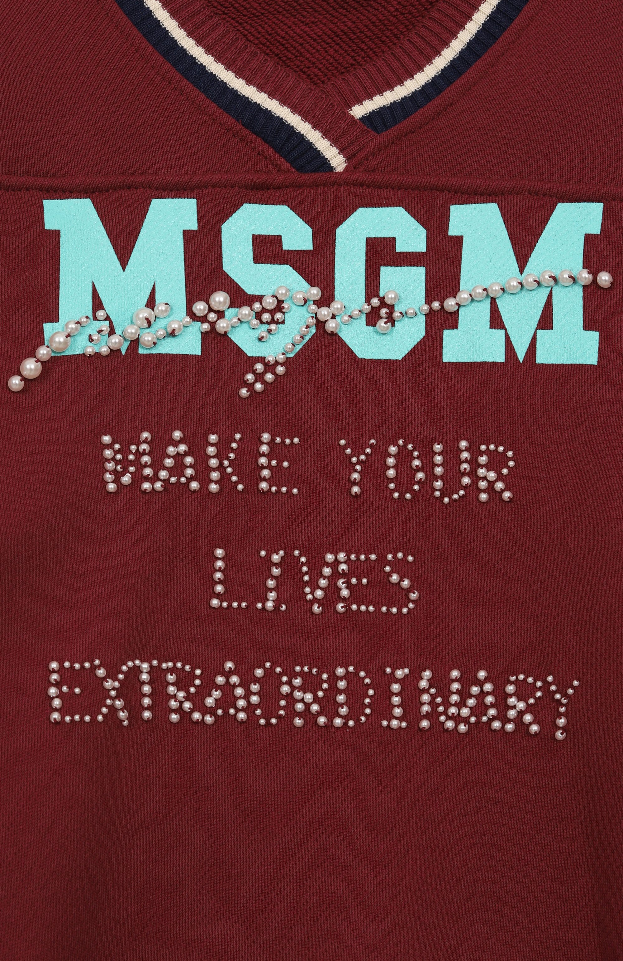 Хлопковый свитшот MSGM KIDS, арт. F5MSJGSW124, фото 3