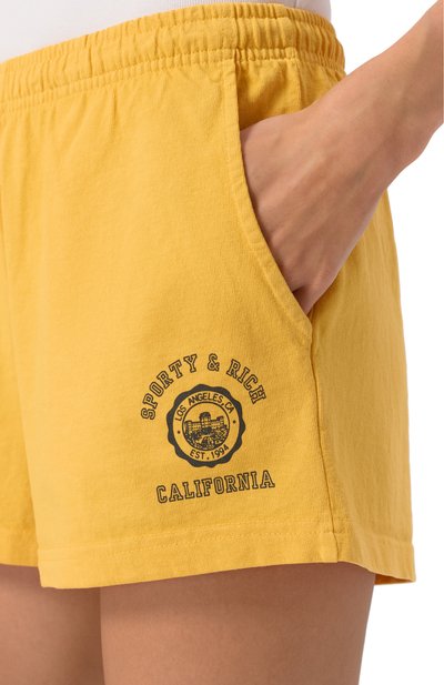 Хлопковые шорты SPORTY AND RICH, арт. SH0376225080R19, фото 5