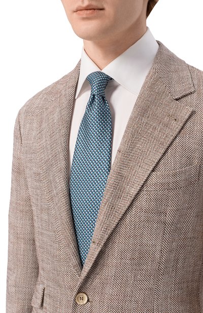 Мужской шелковый комплект из галстука и платка BRIONI, арт. 08A900/PD447