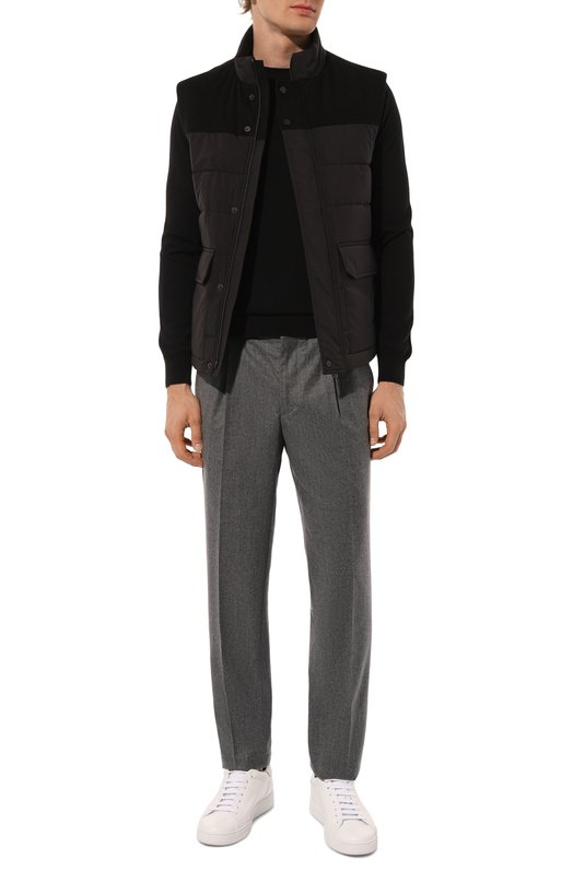 Шерстяной джемпер Corneliani 94M500-9425100 Чёрный  94M500-9425100 Фото 2