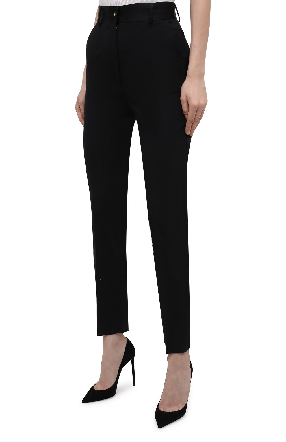 Брюки из шерсти и шелка DOLCE & GABBANA, арт. FTCC8T/FUBAJ, фото 3