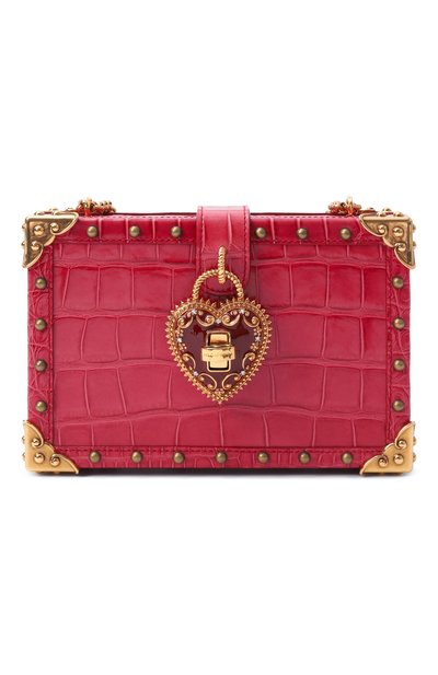 Женская сумка dolce box из кожи аллигатора DOLCE & GABBANA, арт. BB6568/A2R08