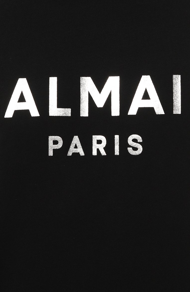 Мужская хлопковая футболка BALMAIN темно-синего цвета, арт. AH1EF000BB29 | Фото 5 (Материал внешний: Хлопок; Рукава: Короткие; Длина (для топов): Стандартные; Стили: Кэжуэл; Принт: С принтом; Мужское Кросс-КТ: Футболка-одежда; Кросс-КТ: Джерси)