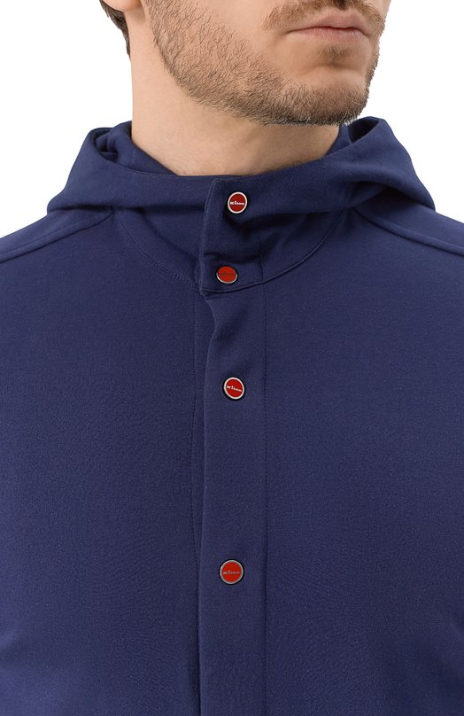 Хлопковая рубашка Kiton UMCPETEH0805210 Синий  UMCPETEH0805210 Фото 5