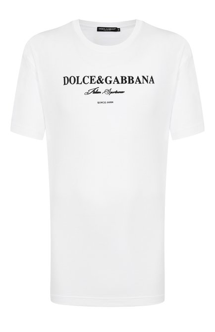 Мужская хлопковая футболка DOLCE & GABBANA, арт. G8RN8T/G709Y